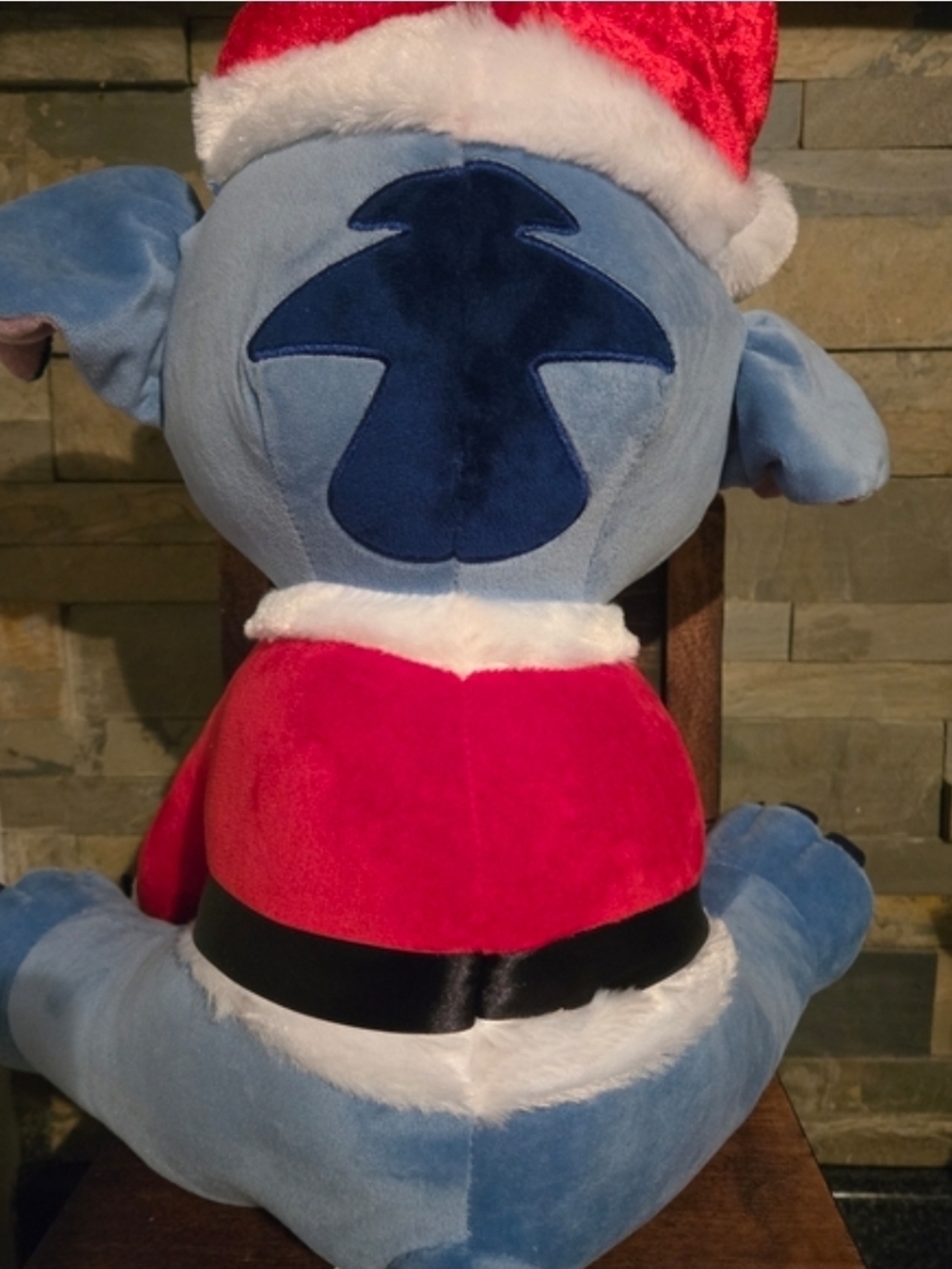 Disney Stitch Santa Large Sitting Plush - Picture 2 of 2